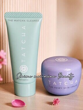Tatcha Matcha Cleanser And Dewy Skin Cream Travel Set